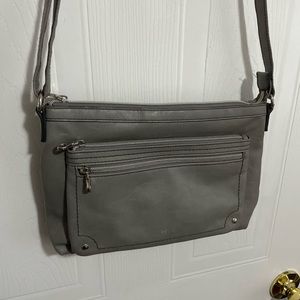 Gray / Silver Crossbody Purse